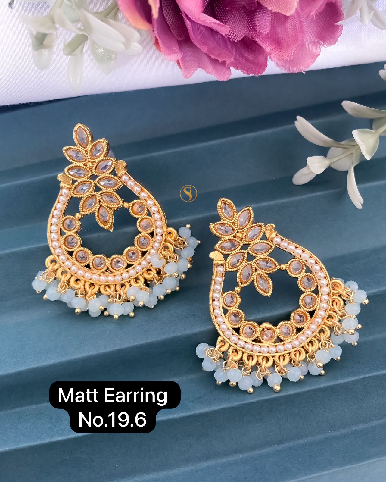 Designer Matte Party Wear Earrings Catalog

